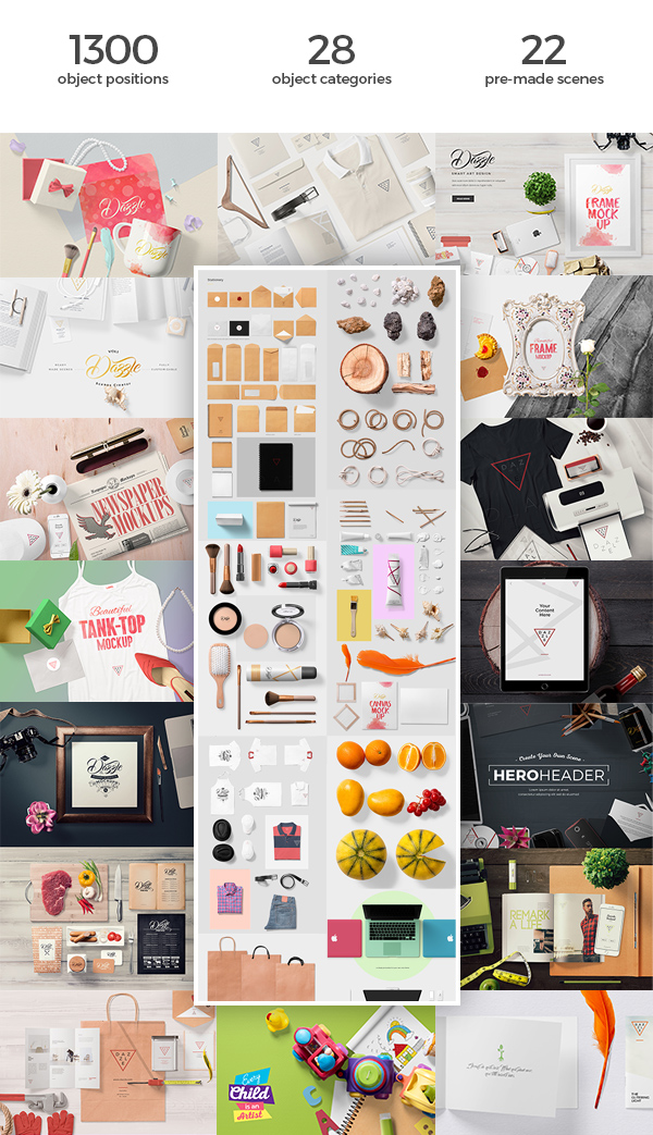 Dazzle Mockup Scene Creator Bundle