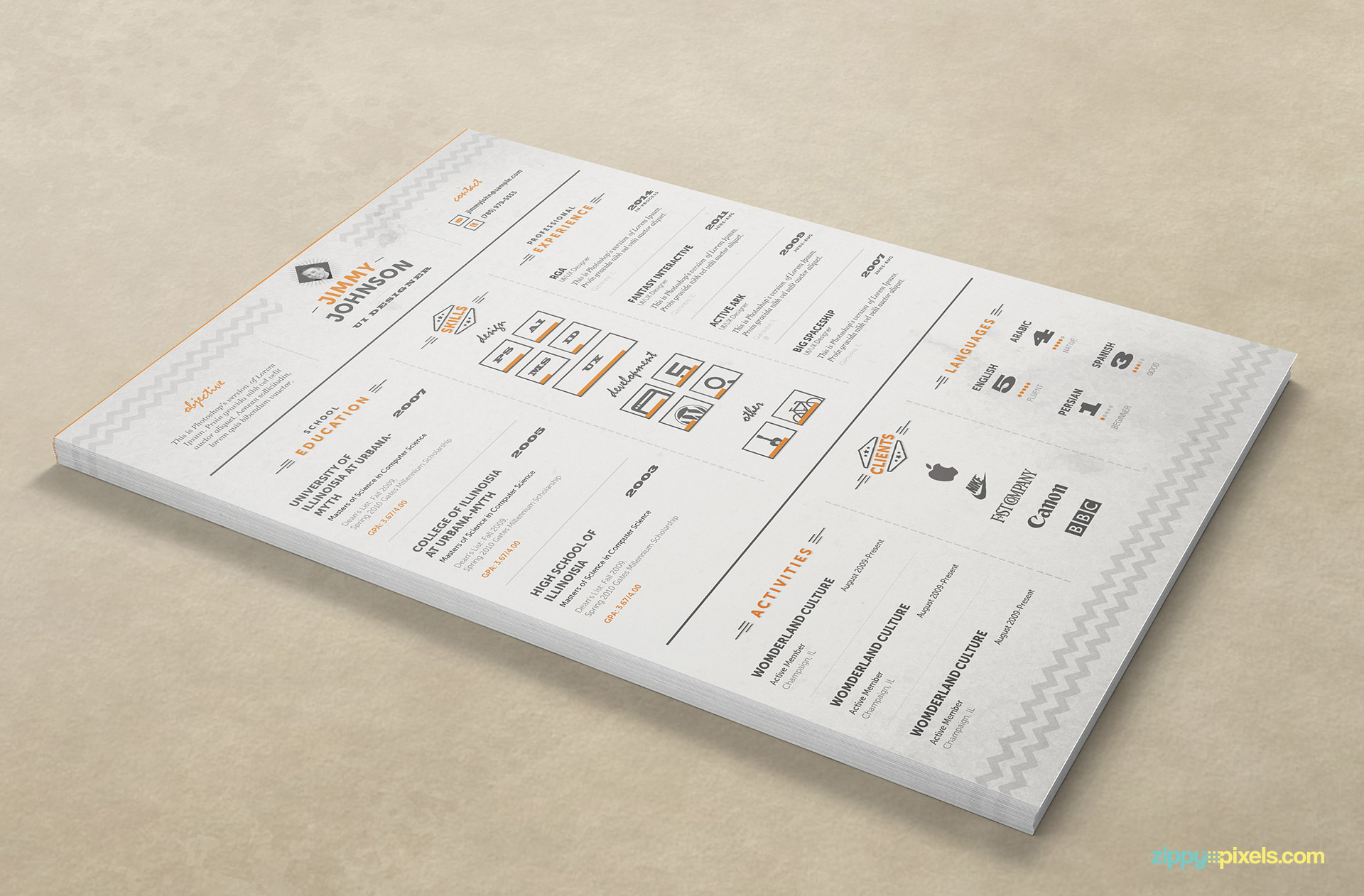 Corporate Resume Template