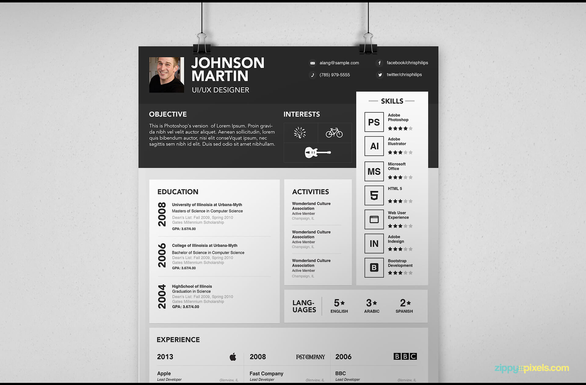 Simple Resume Template version 1