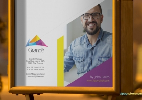 photorealistic poster mockup