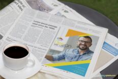 Newspaper Mockup – Coffee Table Scene