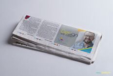 Photorealistic Newspaper Mockup – Folded Newsprint