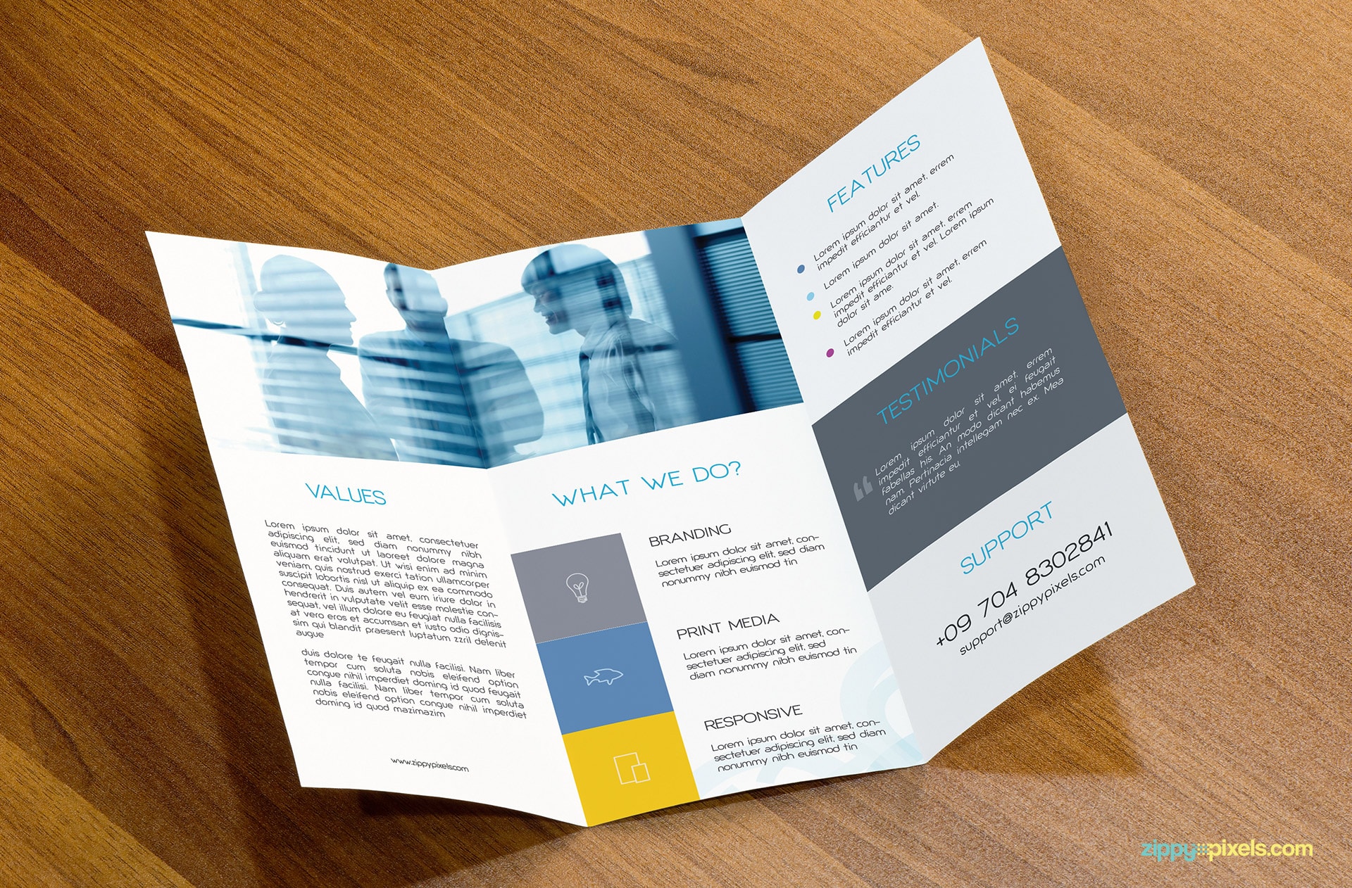 Trifold Flyer Mockup