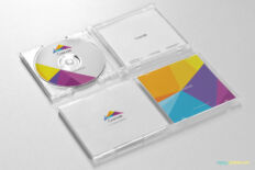 Corporate CD Cover & Disc Mockup for Branding