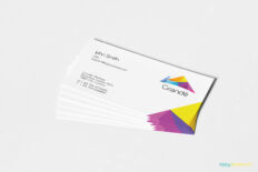 Clean White Business Card Mockup for Branding