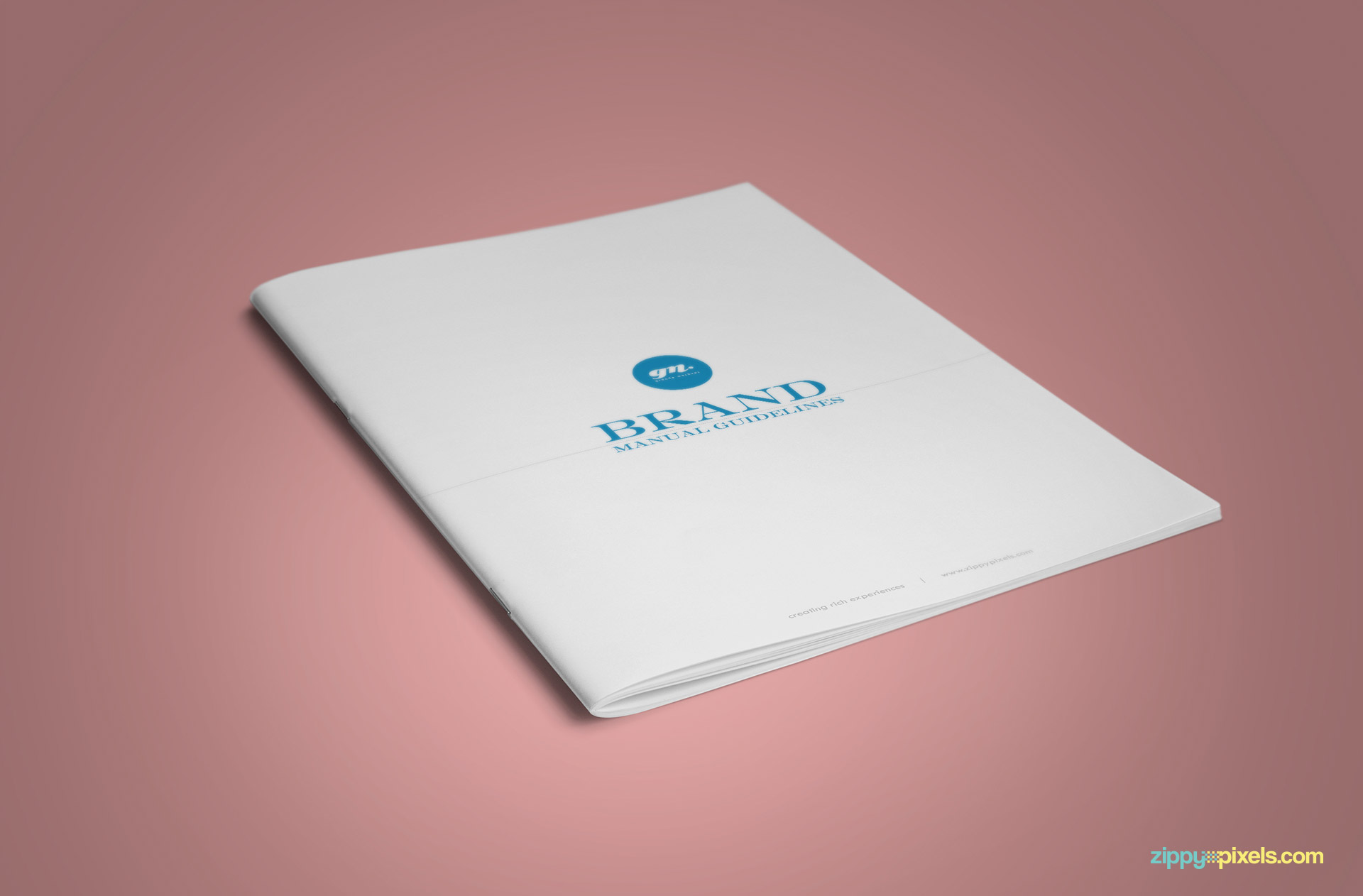 Front Cover of Clean Brand Book Template for Corprate Identity