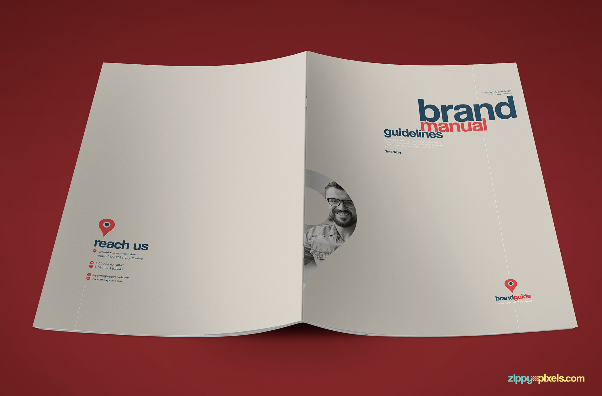 Full Cover of Professional Brand Guidelines Template