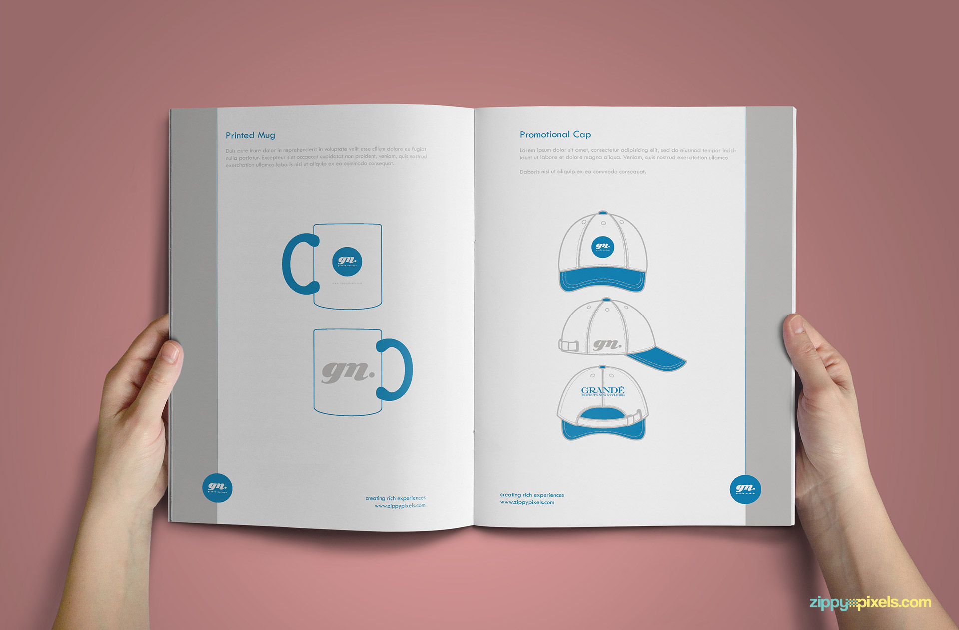 Clean Brand Book Template for Corprate Identity - Merchandising