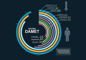 Awesome Financial Infographics Template (Dark, Light & Blue Color Schemes)