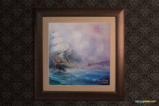 Classic Wall-Mounted Wooden Photo Frame Mockup