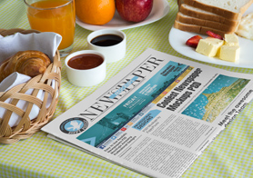 Stunning Newspaper Ad Mockups Volume 7 – Breakfast Edition [15 PSD Mockups]