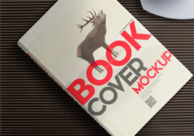 Free Hardcover Book Mockup for Cover Design Presentations