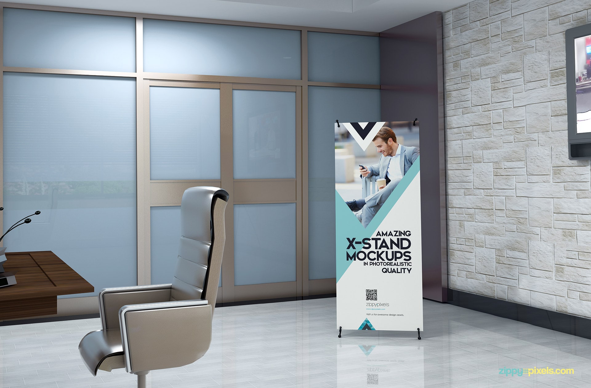 Top-notch x-banner mockups to make your design replacments easy.