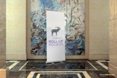 Luxury Interior Roll-Up Banner Mockup