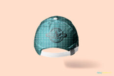 Back View Adjustable Baseball Cap Mockup