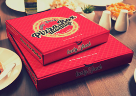 15 Yummy Pizza Box Mockups Vol. 1