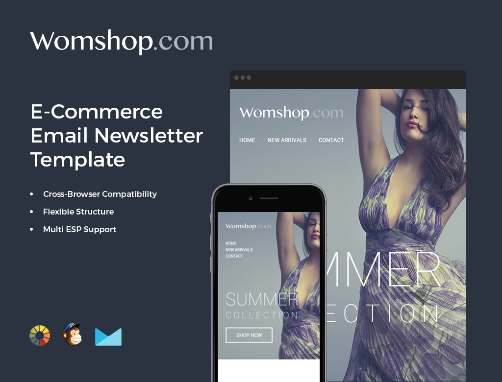 MailChimp and Campaign Monitor compatible newsletter templates.