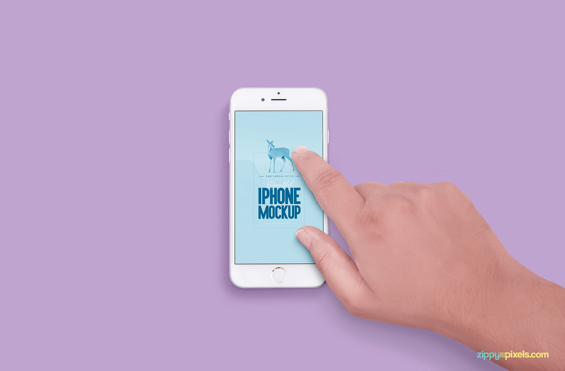 Showcase your website designs on this photorealistic iPhone 6S PSD mockup