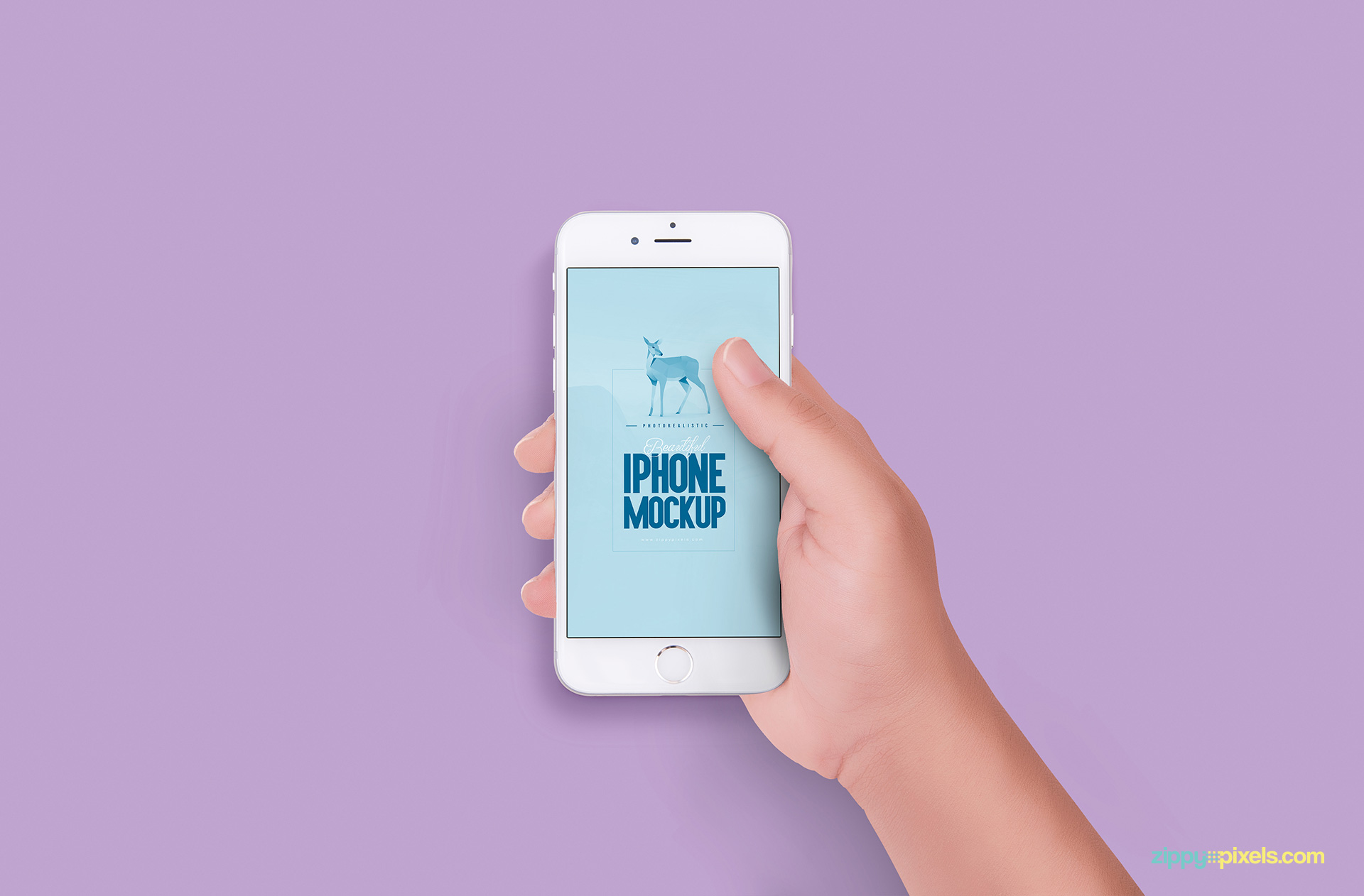 Free iPhone 6S design mockup for web designers