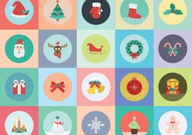 20 Free Christmas Icons Pack (AI, EPS, SVG, PNG Formats Included)