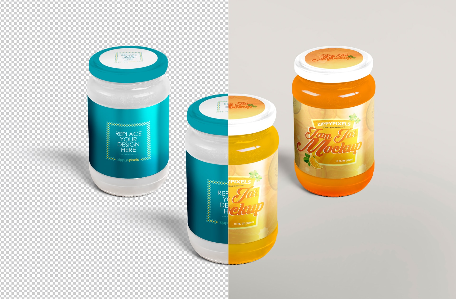 high quality jam jar PSD for your product design presentations