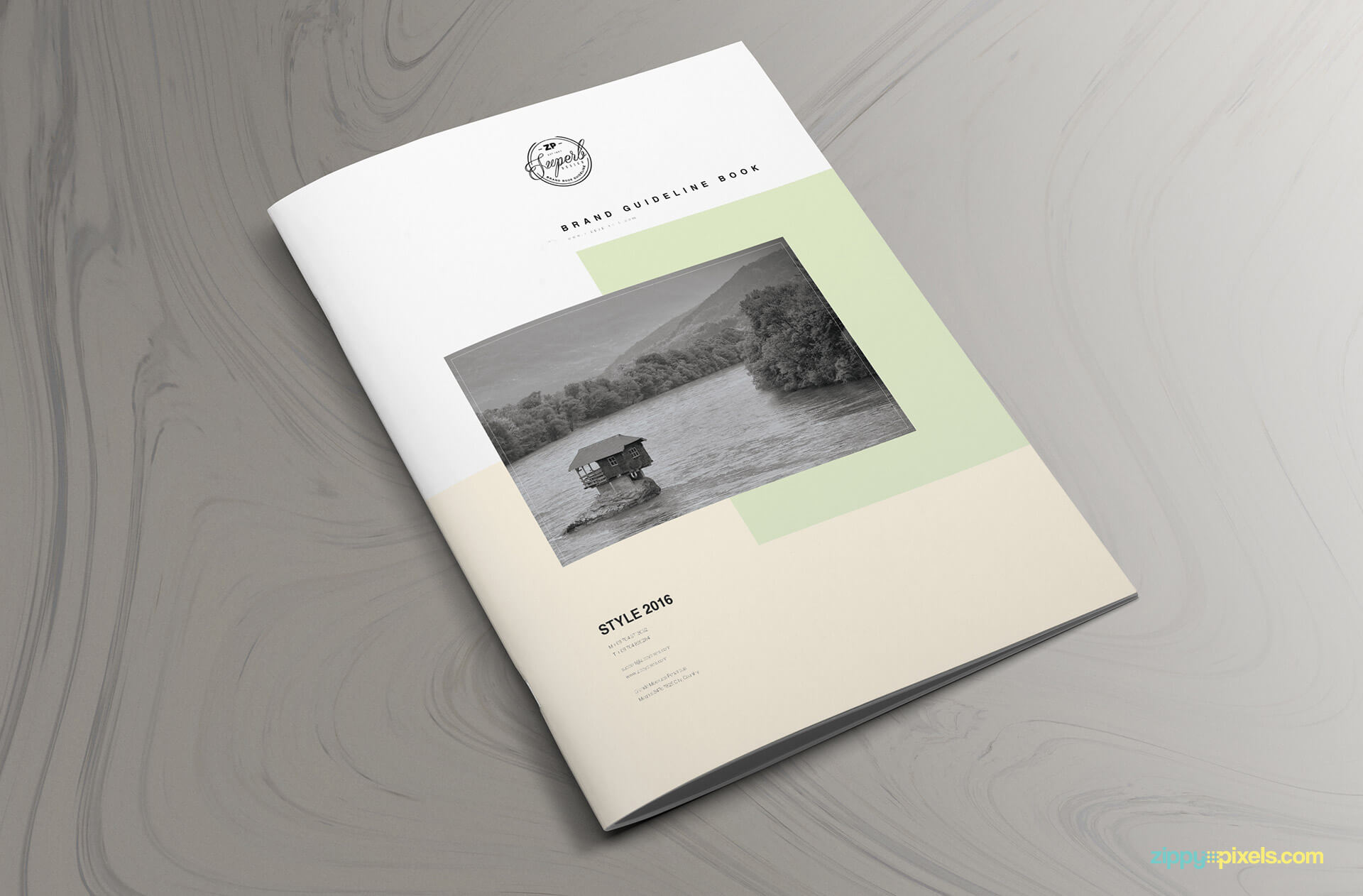 minimal and professional brand manual template