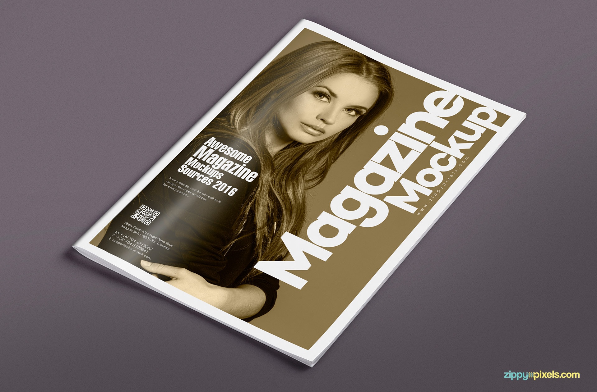 customizable magazine spread mockups