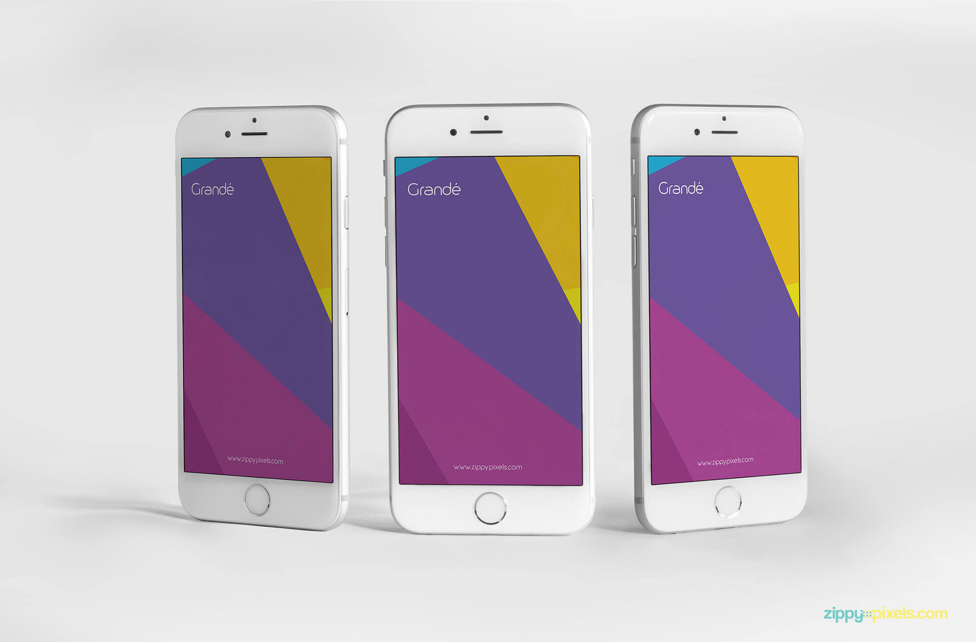 iphone 6s psd screen mockups for UI design presentations