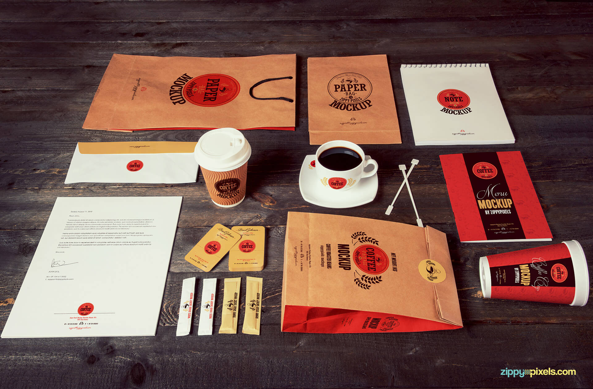 All the coffee branding and packaging mockups you need for a unique presentation