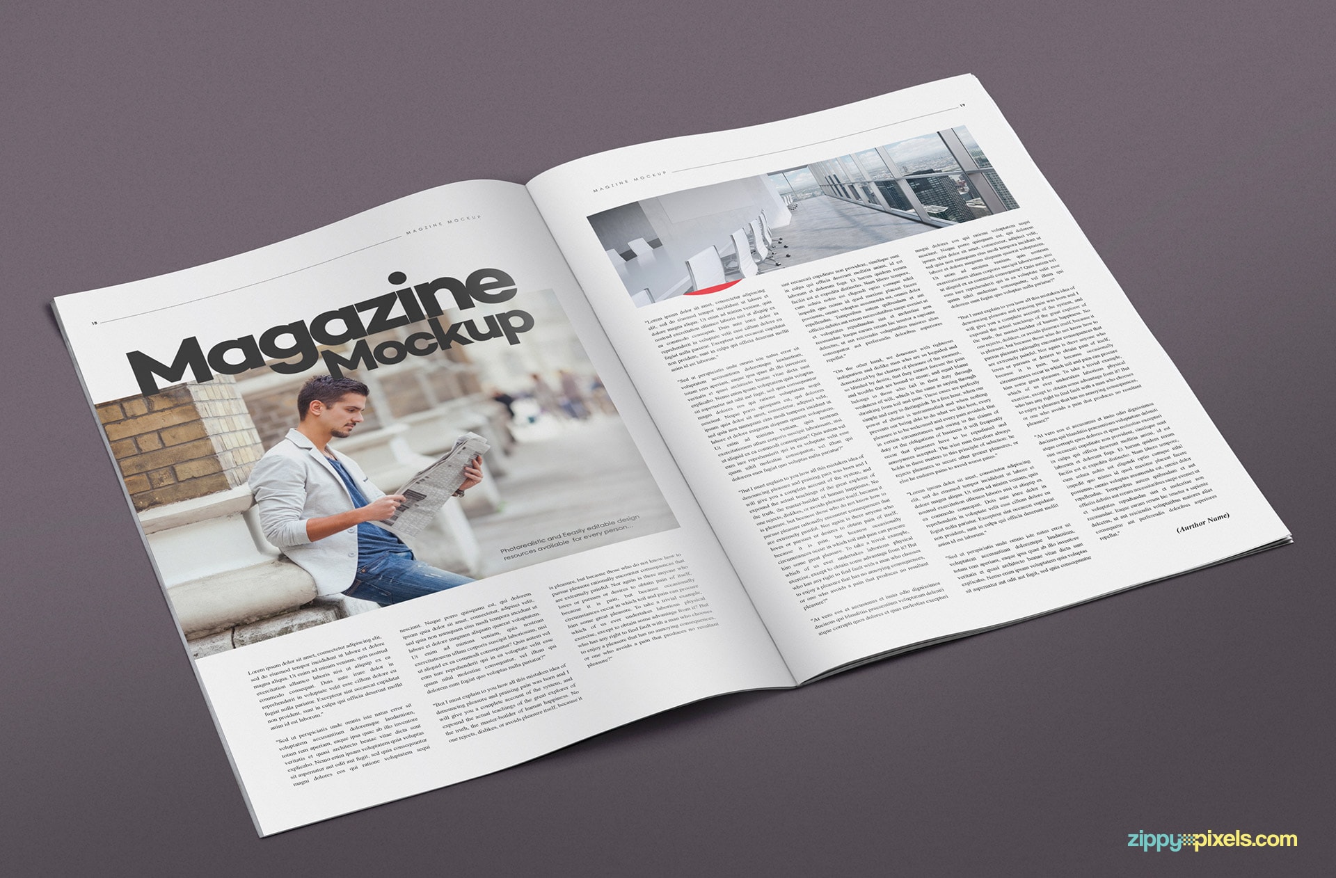 A set of 14 bifold magazine mock ups