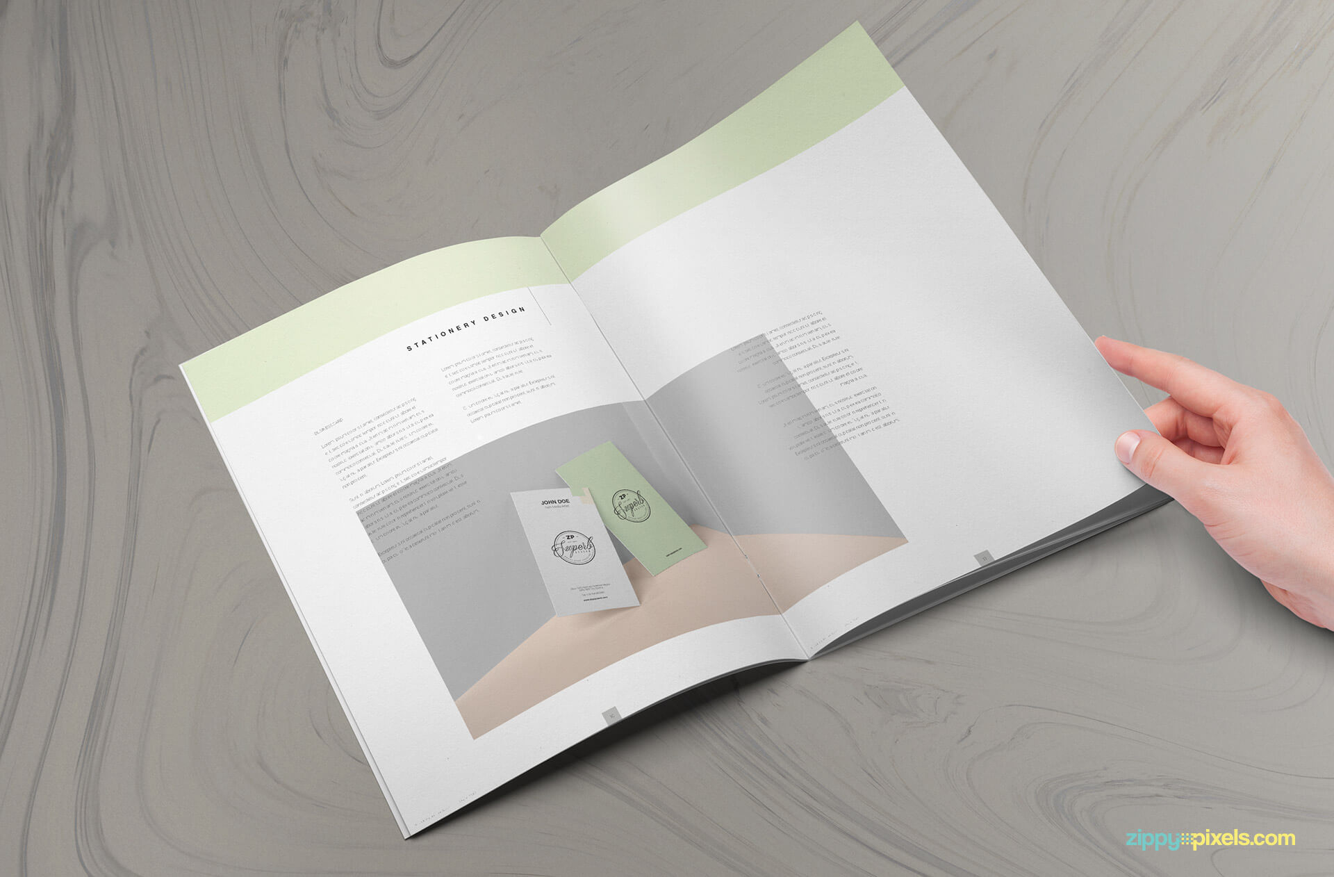 US letter size brand manual template