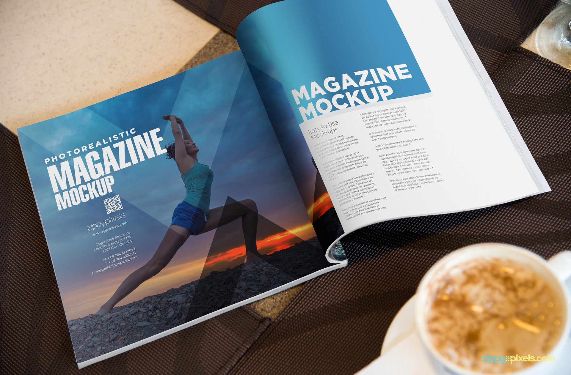 magazine psd mock up for ad designs