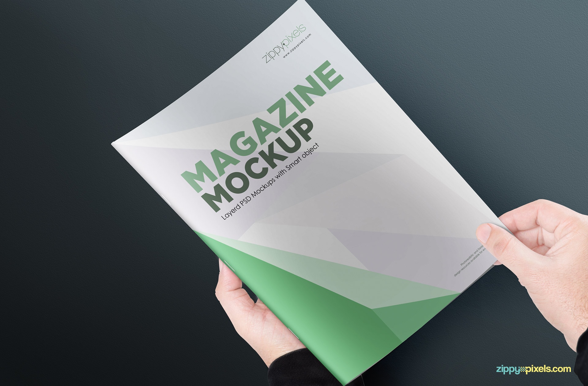 simple and clean magazine mockup psds