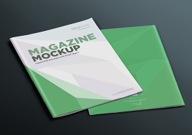 17 Simple & Clean Magazine Mockup PSD’s For Full Page Designs Vol. 4