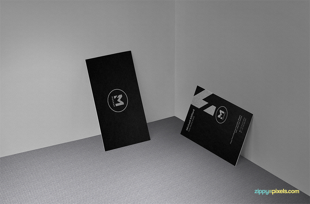 create elegant presentations of your business card designs