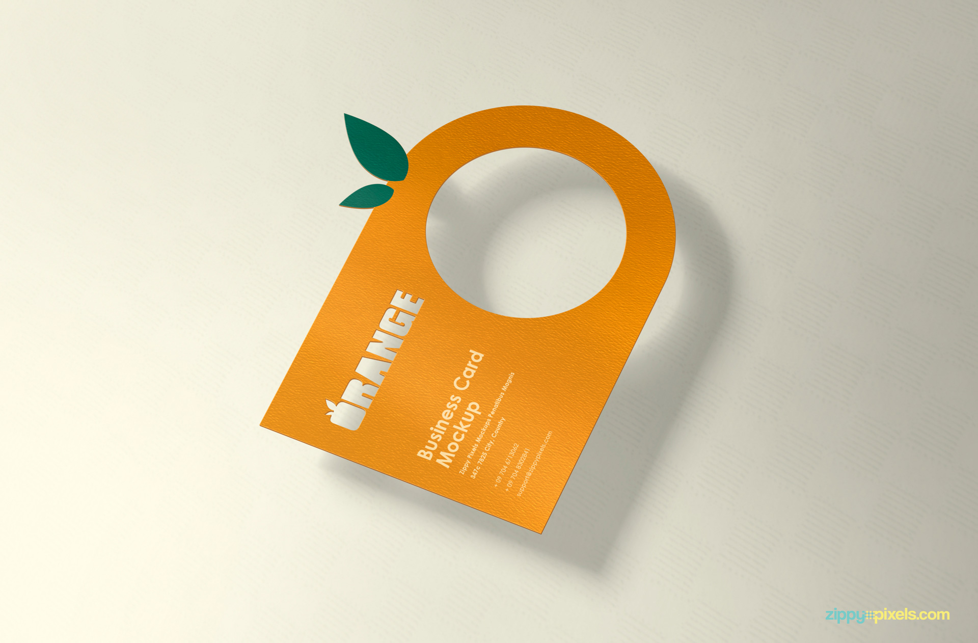 free creative business card PSD with customizable design