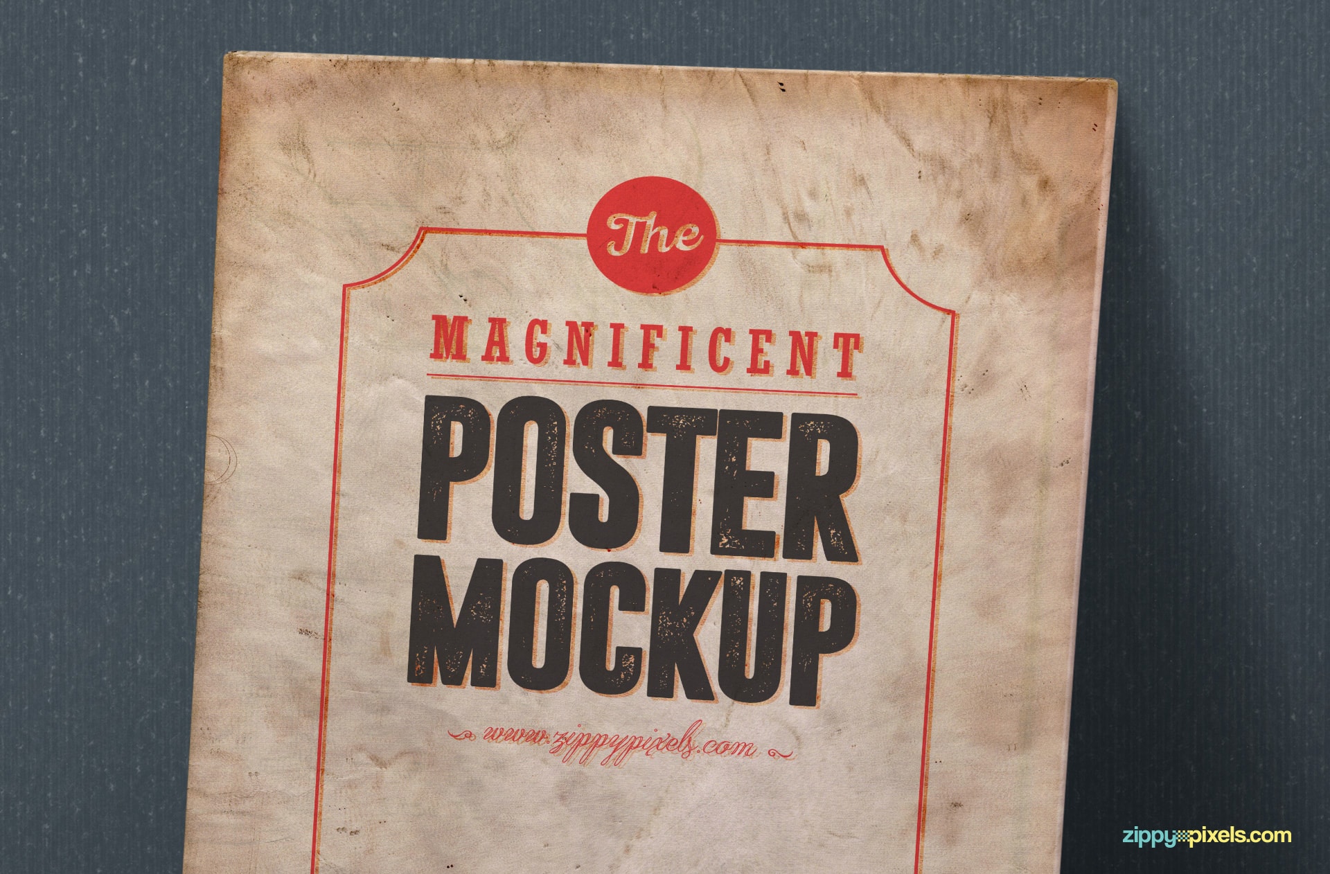 free high quality poster mock-up in PSD format