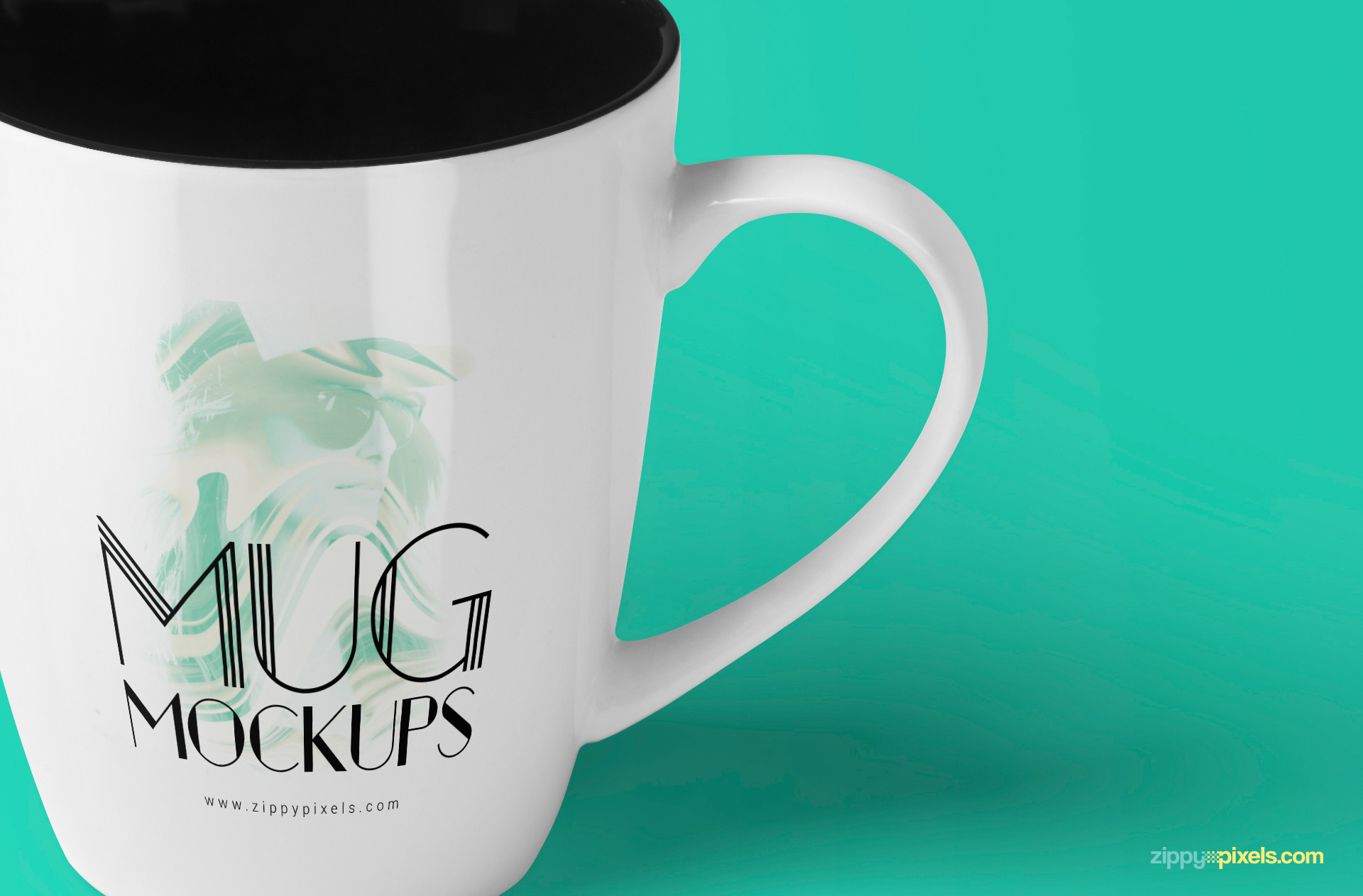 3 free realistic mug mockups in various perspectives