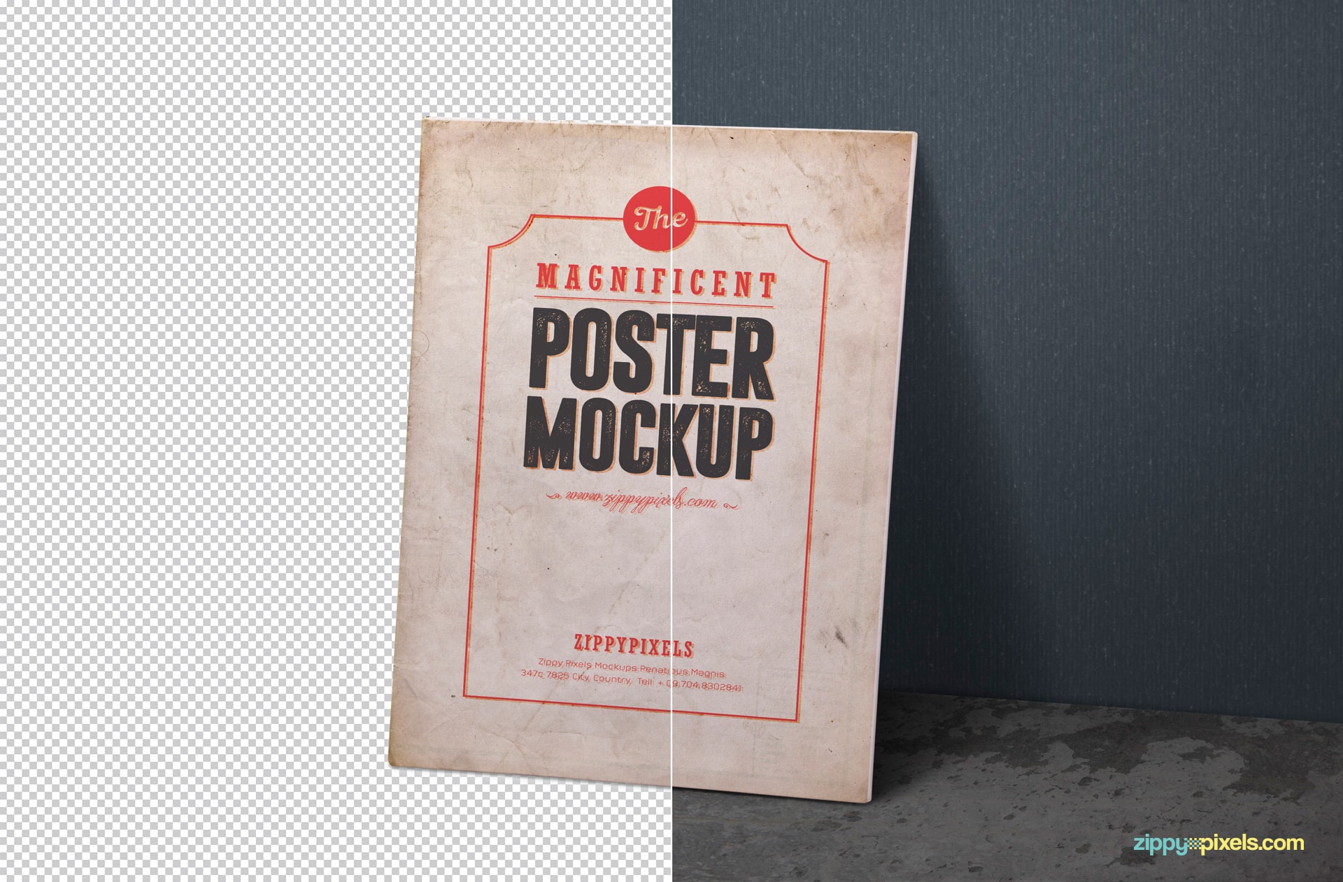 free vintage themed poster mock ups