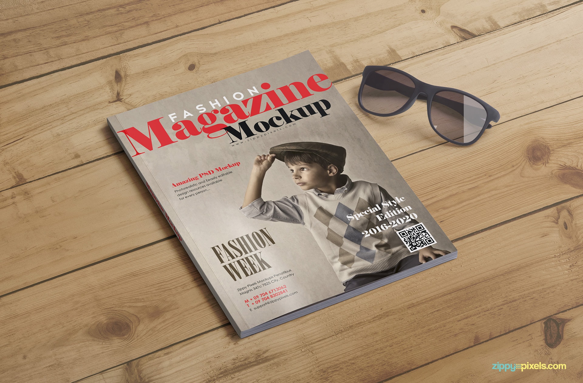 magazine cover mockups and inner page mockups