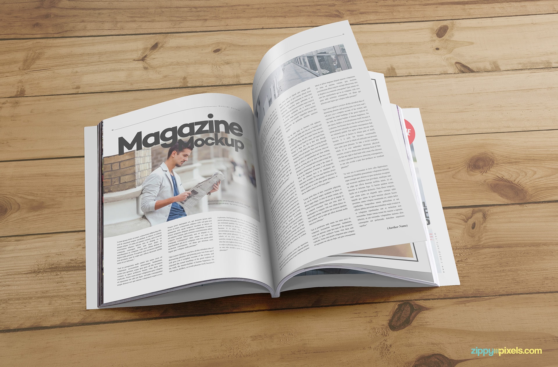 awesome magazine mockup psds in US letter size