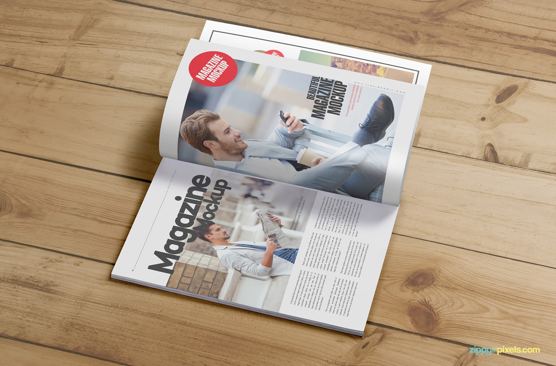 smart object based magazine cover mock ups