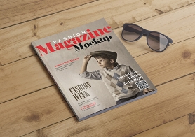 15 Fashion Magazine Cover Mockups & Inner Page Mockups (US Letter Size)