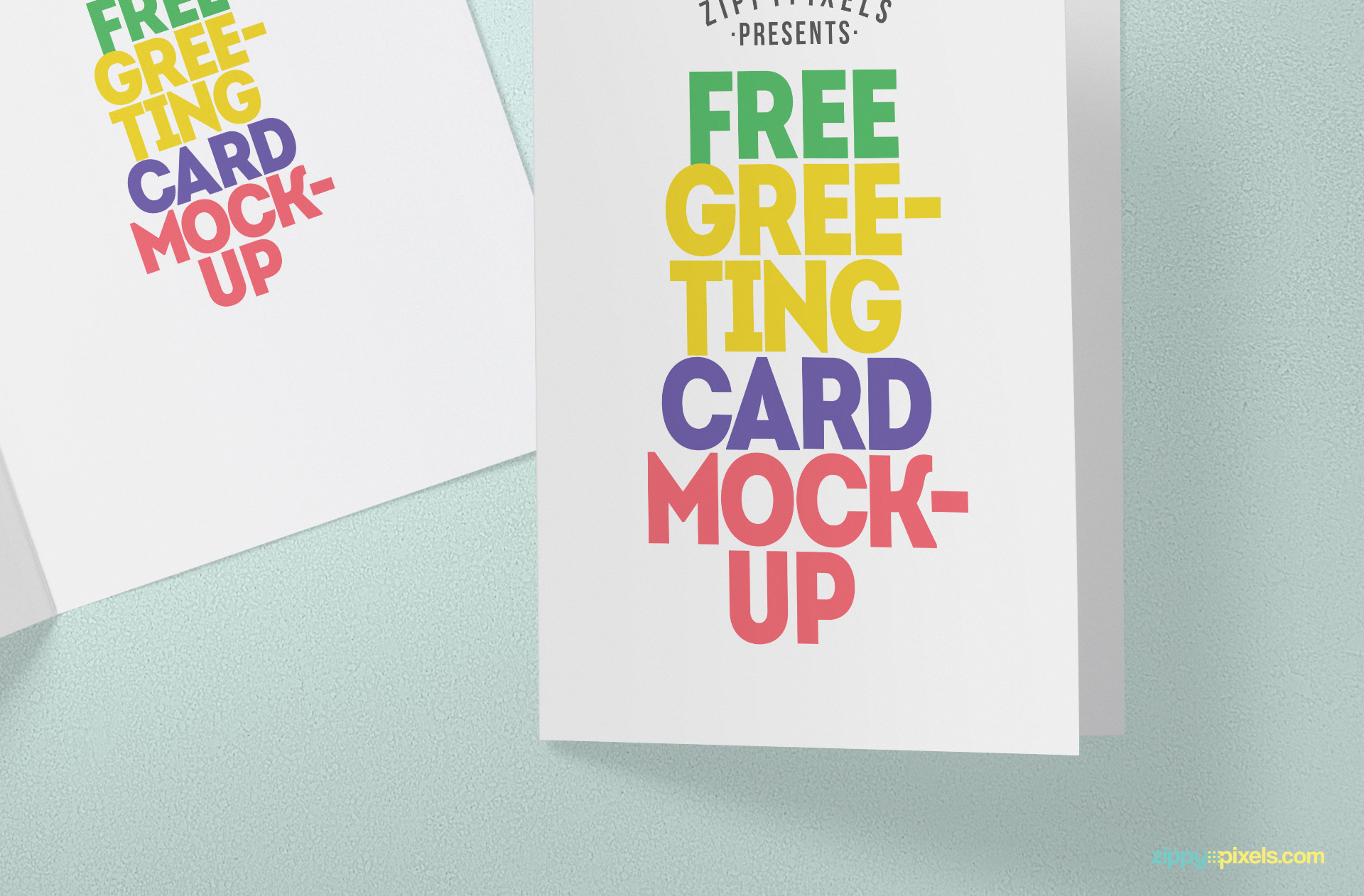 Smart object based free greeting card mock-up