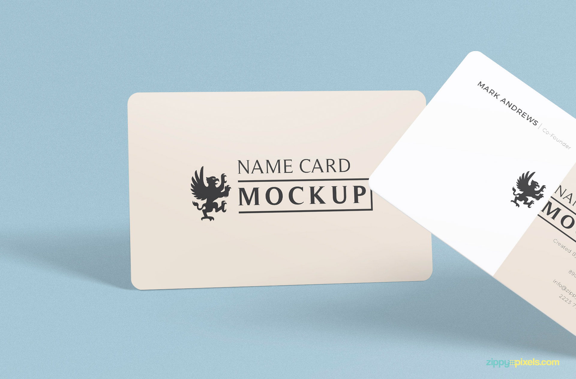 close up view of free name mockup psd which can be used for business cards and visiting cards