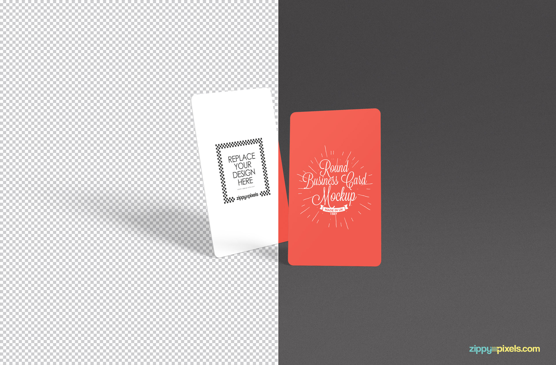 Highly customizable stylish free business card mockup