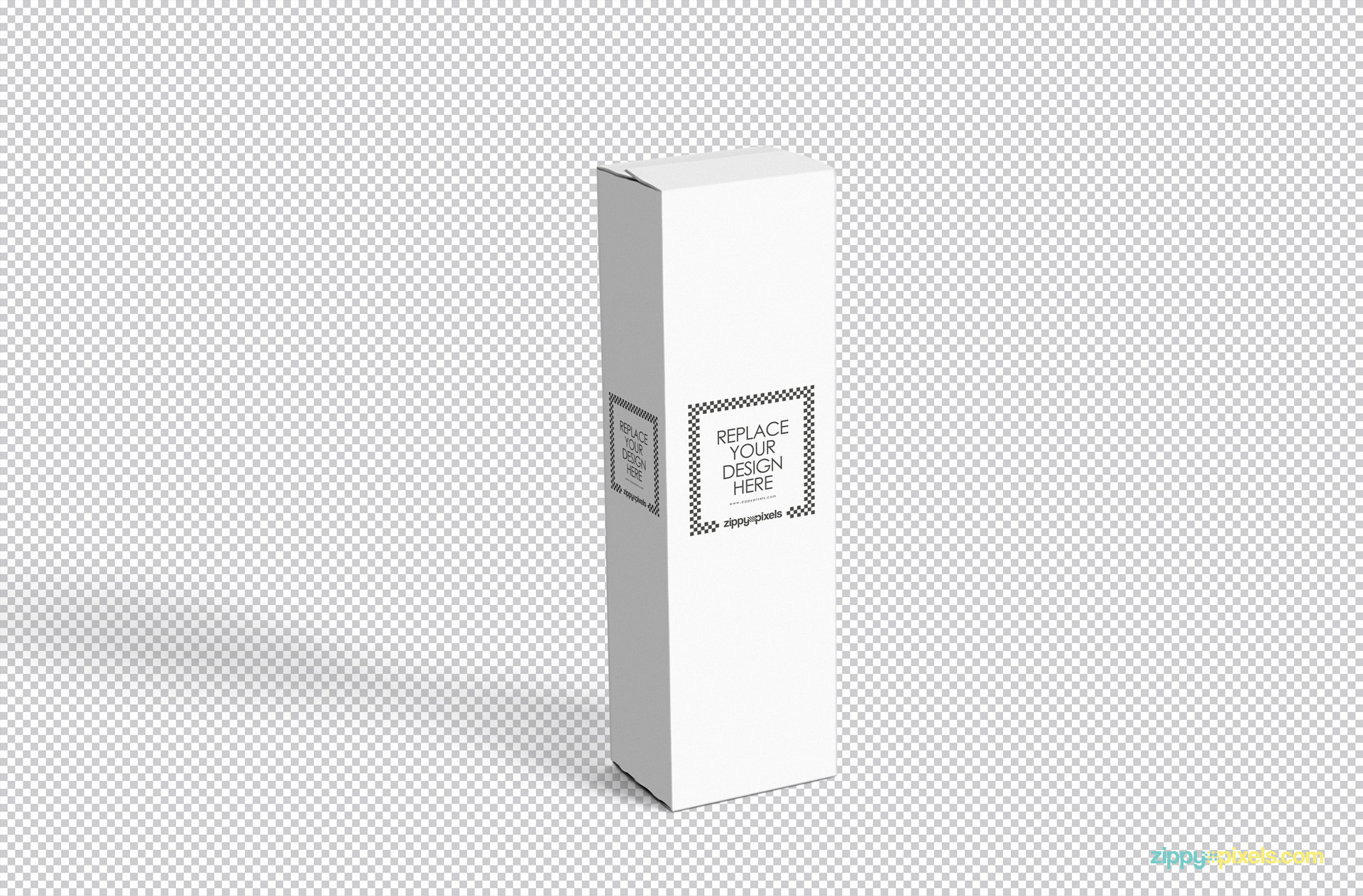 insert your design in fully customizable vertical box mockup psd free