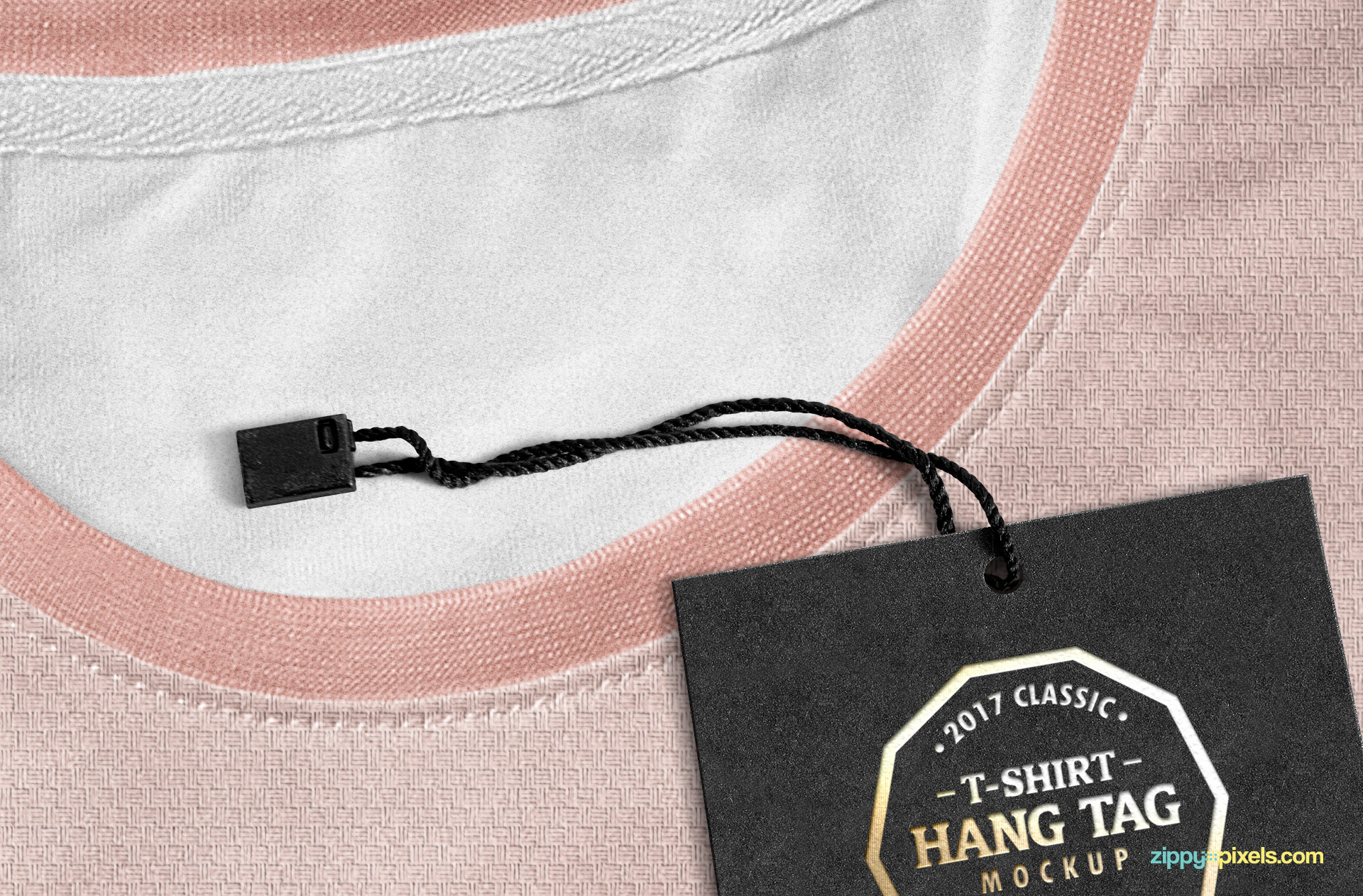 Customizable string of clothing tag.