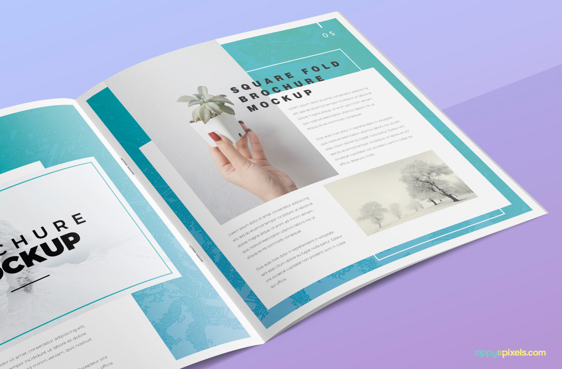 This PSD of brochure mockup contains well-organized layers to customize it as per your design.