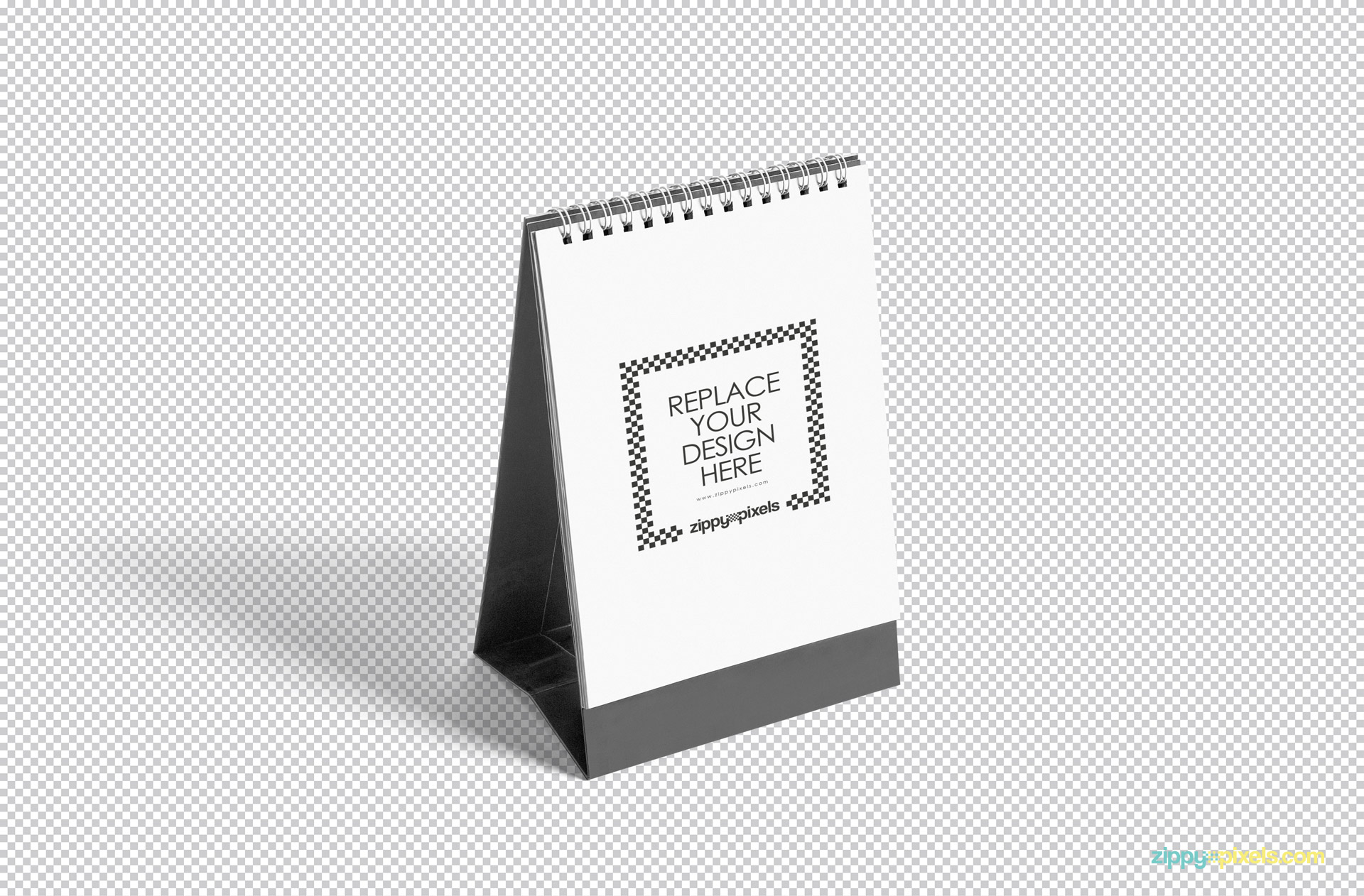 fully customizable desk calendar mockup.